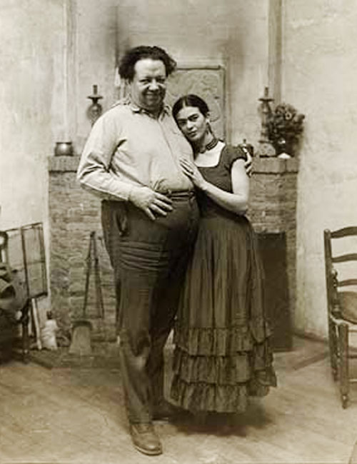 frida and diego at their home
