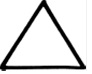 a triangle is drawn in the blackboard