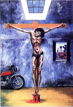 "Cristo en el Garage" - Antonio Berni - Argentina, 1905-1981