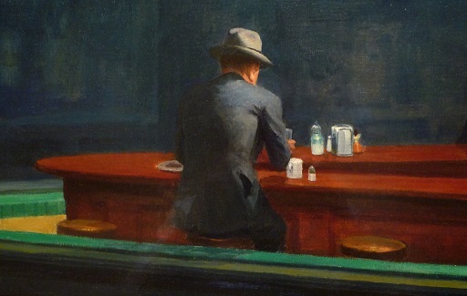 Detail from “Nighthawk” by Edward Hopper